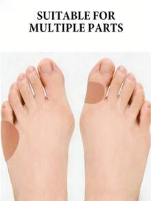 10 Pairs Soft Fabric Anti-Friction Heel Pads, Suitable For High Heels And Daily Shoes - Beige - View 3