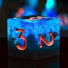 7颗手工树脂半透明尖头多面骰子套装，适用于万智牌、开拓者、角色扮演游戏等桌面游戏，包含D20/D12/D10/D8/D6/D4/D%骰子。 - 彩色 - 查看 4