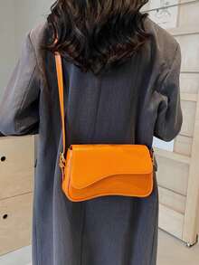 Women's Fashion Crossbody Bag, Suitable For Daily Commute, Travel, Shopping, And Strolling - Orange - View 3