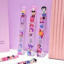 1pc Witch Hunter Ruler, Transparent Cute Creative Silicone Shaped Ruler, Small Gift - Random - Multicolor - View 1
