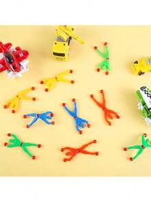 10pcs/Set Sticky Little People, Stretchy Climbing Toys, Sticky Toys, Party Favors, Fun Stress Relief Toys, Gift Bag Fillers, Random Colors - Multicolor - View 7
