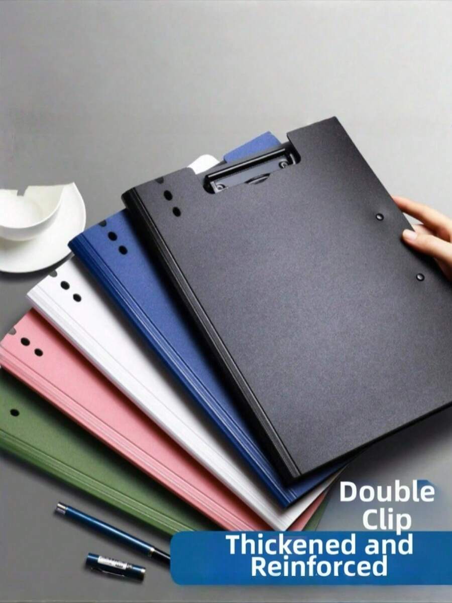 2pcs Secretary Clip, Student Writing Board, Storage Book Clip, Foam Board - A4 - View 1