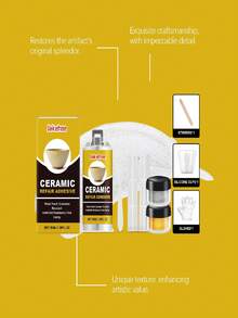 Ceramic Repair Kit - Deep Bonding Glue To Mend Broken Ceramics, Glass Cracks, Artistic Textures - C - View 4