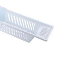 Bath Caddy 57-80cm Extendable Length Bath Tray Shower Gel Holder White - Default - View 10