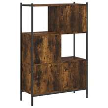 vidaXL Bücherregal Räuchereiche 72x28x109 cm Holzwerkstoff - Braun - Übersicht 7