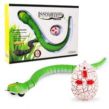 Remote-Controlled Mobile Toy Snake - Realistic And Cool Design, Rechargeable, With Intelligent Sensing, Infrared Controller And Automatic Obstacle Avoidance, A Prank Gift And The Best Birthday And Companion Gift. - Green - View 2