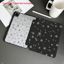 可爱闪亮星星 iPad 保护壳 透明亚克力防震三折支架 适用于 iPad 10 代 - 黑色 - 查看 3