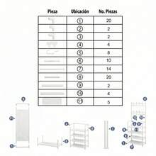 Perchero Organizador Hogar Ropa Armario Closet Rack Metálico - Blanco - Ver 3
