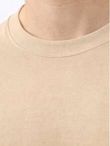 Men's T-Shirt With Surfboard Print, 100% Cotton, Super Comfortable, Summer Fashion - 米色 - 查看 4