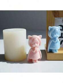 DIY Handmade Blessing Girl Plaster Aromatherapy Silicone Mold, Multi-Purpose - White - View 2