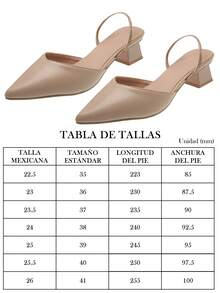 GlamourGrip Women's Leisure Shoes Pointed Toe Thick Heels Elastic Band Sneakers - Apricot - View 9