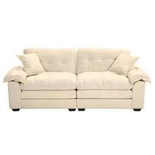 Sofás y Sillones - Beige + Tapizado + 2 Plazas - Ver 11