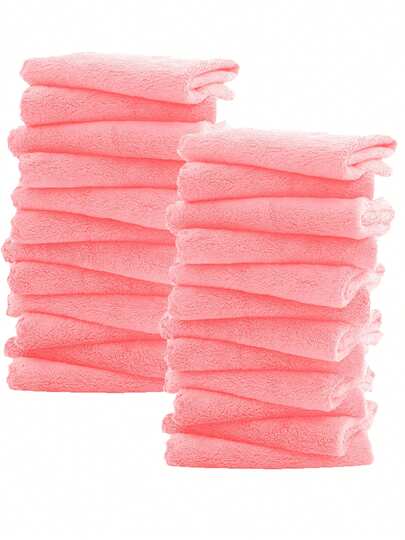 3/6/12/24条装超柔软面巾，优质超细纤维毛巾，高吸水性速干珊瑚绒面巾，多用途面巾，适用于浴室、酒店和健身房