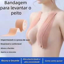 Kit Of 2 Adhesive Tapes For Breast Lifting – Waterproof, Breathable And Highly Elastic - Màu be - Xem 1