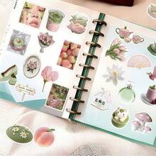 50pcs Creative Watercolor Y2K Stickers, Sweet Vintage Art Cool Aesthetic Stickers, Suitable For Water Bottles, Guitars, Luggage, Phones, Phone Cases, Laptops, Skateboards, Gift Decoration School Supplies - A - View 5