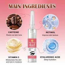 4合1眼部精华，蕴含透明质酸、咖啡因、视黄醇、维生素C。有助于紧致眼周肌肤，减少皱纹，令双眸焕发光彩。 - Retinol - 查看 7