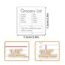 Grocery List Notepads For Fridge 4 Pack/200 Sheets 3x3 Sticky Notes Set, High-Adhesive  Pads For Check List Notebooks For Journal Office Schoolsss Home, Bulk Stationery Gift - 購物清單 - 查看 3