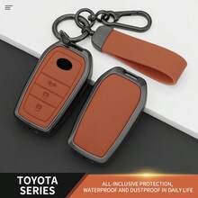 Zinc Alloy Car Key Fob Cover Shell | Durable Exterior Shell Keyless Entry Protective Case Fit For Avalon CHR C-HR Camry Corolla Prius Prado RAV4 - Bracelet - View 2