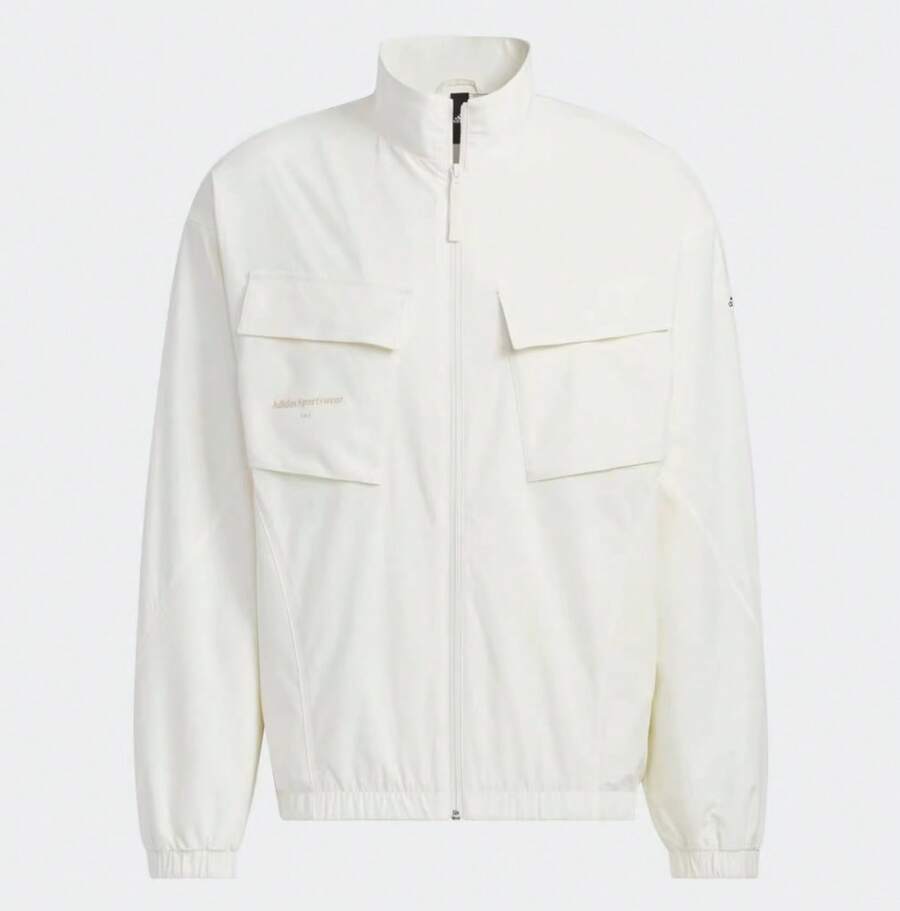 Adidas New Men's Minimalist Sports Jacket - White - View 1