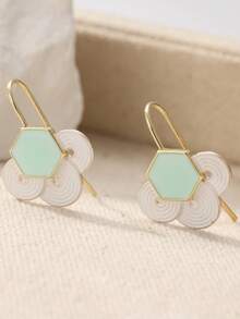 1 Đôi bông tai chạm khắc hoa thủ công thanh lịch, trang sức phong cách Bohemian dành cho nữ, thích hợp cho các bữa tiệc ngày lễ, một món quà tinh tế dành cho người yêu. - Nhiều màu - Xem 4