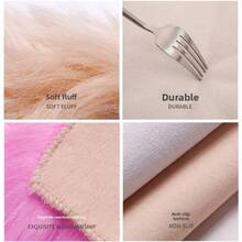 1 件心形方形毛绒美甲垫，摄影背景豪华摄影道具美甲垫桌面，摄影珠宝展示美甲工具 - 彩色 - 查看 8