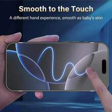 XINHONGYU 2 piezas Protector de pantalla mate, Protector de pantalla de vidrio templado mate antirreflejo, antihuellas y antirayones compatible con iPhone 17 Pro Max 6.9 pulgadas de toda la serie - 2 piezas - Ver 6