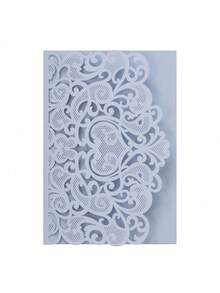 5sets/Pack Laser Cut Wedding Invitations, 3D Bride & Groom Greeting Cards With Heart Designs (Includes 5pcs Cover & 5pcs Blank Inner Cards), Engagement Party Invitations - Multicolor - View 17