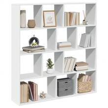 vidaXL Bücherregal Weiß 132x29x141,5 cm Holzwerkstoff - Weiss - Übersicht 4