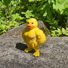 1pc 2026 New Contrasting Aesthetic Muscle Duck 3D Printed Creative Desktop Decor, Gym/Office Personalized Decoration, Humorous Cultural Gift - Perfect Gift - Birthday Gift - Boy Gift - Girl Gift - Easter Gift - Valentine's Day Gift - Multicolor - View 6