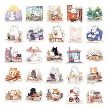 50张可爱动物贴纸，适用于创意封口、水瓶、滑板、吉他、冰箱、笔记本、日记本、笔记本电脑、手机、剪贴簿、装饰、返校季、学习用品、生日礼物、节日礼物 - 50pcs/set - 查看 8