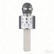 1 pieza Micrófono inalámbrico con funciones de canto y audio, altavoz móvil de música para karaoke en el hogar, dispositivo de canto de karaoke adecuado para fiestas y entretenimiento de jóvenes y adultos - Multicolor - Ver 16