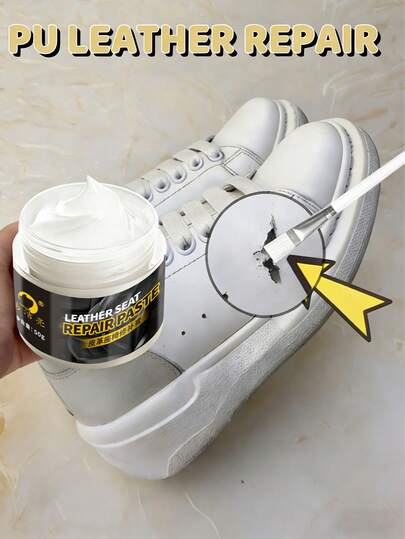 Pasta reparadora de poliuretano de alto rendimiento en blanco | Fuerte adhesión, fácil de aplicar, adecuada para sofás, bolsos, zapatos | Repara rápidamente daños, descascarillado, arañazos, grietas, logrando una unión sin costuras, zapatos, selecciones de primavera y verano, regalos para damas de honor, habitación, decoración de dormitorio, decoración de dormitorio, playa, viaje, para hombres, para mujeres, vacaciones
