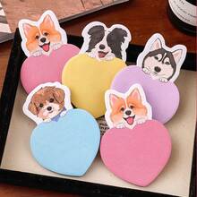 Cute Cartoon Animal Sticky Notes, School/Office Memo Pads - Purple Dog [5 Copies Given] - View 7