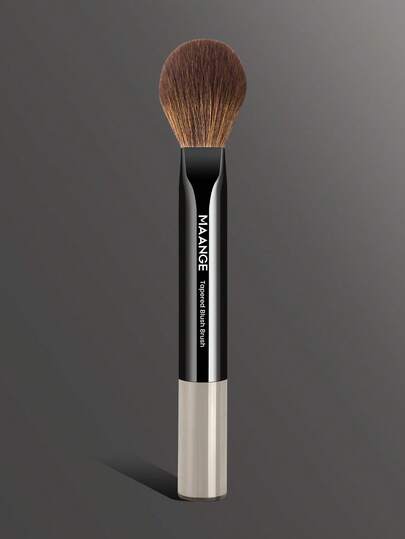 MAANGE 1pc Professional Aluminum Tube Powder Brush, Soft Powder Makeup Brush, For Daily Makeup On Face,Professional Makeup Tool, At Home Or On-The-Go,Makeup Accessories Gifts For Friends ﻿ ﻿