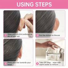 30/20/10pcs Invisible Ear Lobe Tapes - Double-Sided Adhesive Ear Tapes, Suitable For Big Ears, Transparent And Firmly Fixed, No Glue Needed, Unisex For Adults And Teenagers, Ear Lobe Beauty, Easy To Use, Ear Lobe Tapes - Multicolor - View 8