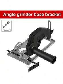 手持式角磨机转切割磨机支架，40mm可调0-45°底座支架，带导尺，适用于100-125mm锯片 - 角磨切割座+導尺 - 查看 3