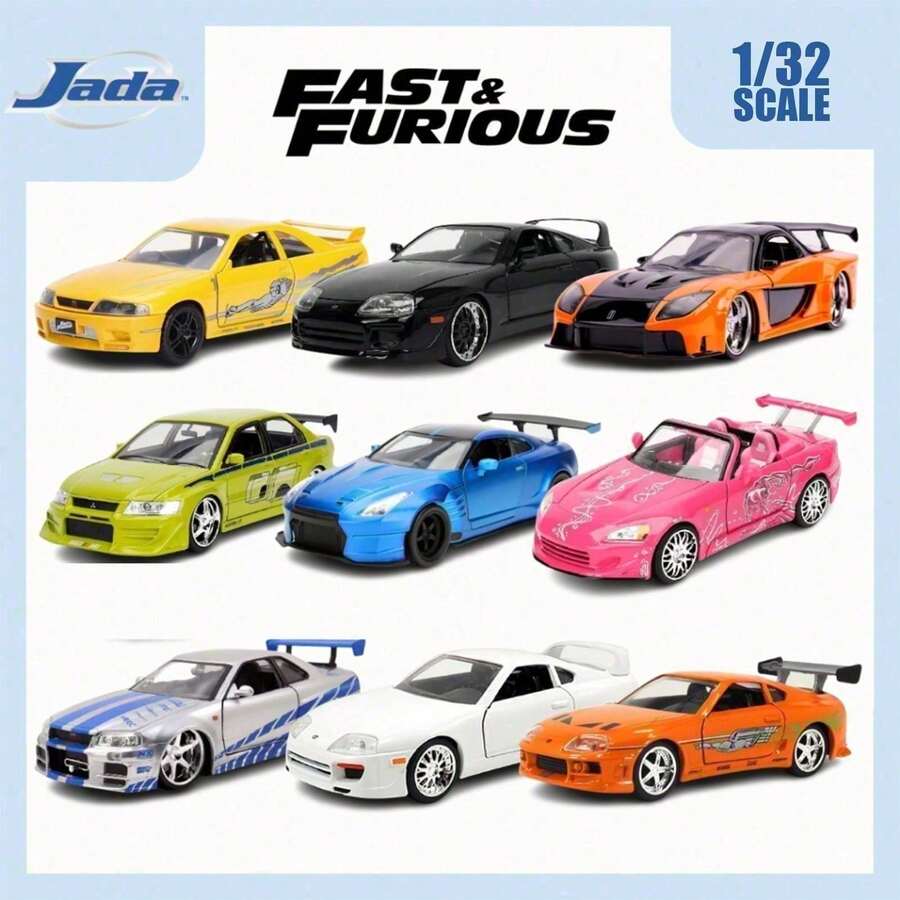 Simba Universal 1:32 Scale "Fast & Furious" Diecast Metal Car Model, Realistic Movable Wheels, Openable Doors, Rubber Tires, Adult Collectible, Collector's Gift - Multicolor - View 1