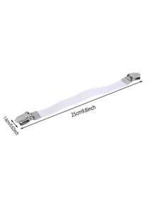 4个可调节床单夹，适用于床罩、桌布、窗帘、沙发套，防滑帐篷式床单固定器 - 彩色 - 查看 2