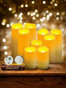4/12/24 Flickering Flameless LED Candle With Remote Control Timer, 3D Flame Effect, Warm And Soft Light Creates A Romantic Atmosphere, Romantic Mood Lighting | Realistic Candle Design | Battery Powered Candle, Suitable For Home Decor, Weddings, Holiday Decorations - Warm Light - View 6