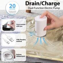 12pcs Vacuum Compression Bags Set With Portable USB Charging Pump,Save 80% Space,Suitable For Clothes, Luggage, Quilts And Blankets, Travel Necessities&Good Choice For Home Furnishings - họa tiết ca rô - Xem 4