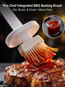 Mess-Free 2-In-1 Basting Brush And Jar Set, Silicone Oil Dispenser With Lid For Baking & BBQ, Heat Resistant Macaron Color Kitchen Gadgets For Pancakes And Pastries (Cooking Lovers), (Healthy Eaters), (Exquisite Moms), (Baking Beginners) (Home Baking),(Outdoor BBQ),(Air Fryer Accessories) - Multicolor - View 2