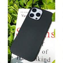 High-Quality Liquid Silicone Phone Case With Concave Button Design, Compatible With IPhone 17 AIR 16 15 14 13 12 11 Pro Max, Soft Waxy Texture, Skin-Friendly And Comfortable - màu đen - Xem 2