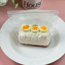 逼真食物造型挤压玩具 - 香蕉系列 - 香蕉吐司挤压玩具、蛋糕挤压玩具、减压玩具、奶油粘土、硅胶挤压玩具、减压玩具、生日礼物、礼品 - 彩色 - 查看 6