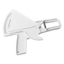 Un calibrador de grasa corporal blanco adecuado para uso fitness, que puede medir con precisión el espesor del pliegue cutáneo y brindar información sobre el porcentaje de grasa corporal. - Blanco - Ver 8