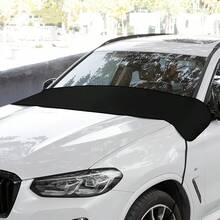 汽车前挡风玻璃保护罩，防止树叶、鸟粪和碎屑，带雨刮器防尘罩 - A - 查看 8