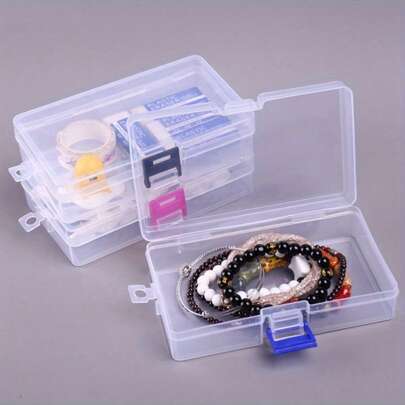 2pcs Transparent Card Storage Box, Suitable For Playing Cards, Game Cards, Business Cards, Card Holder