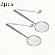 Stainless Steel Frying Oil Strainer - Heat Resistant, With Clip/Clamp Accessory - Fine Mesh Strainer For Frying, Draining Soup And Sauce - Durable Kitchen Tool For Oil-Free Cooking, Frying Oil Filter, Family Dinner Supplies, Christmas Party Supplies - Silver - View 8