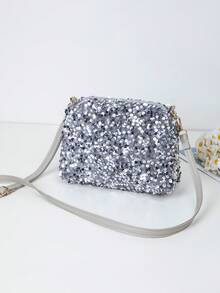Sequin Fashion Women's Shoulder Bag, Ladies Small Crossbody Pillow Bag - Multicolor - View 11
