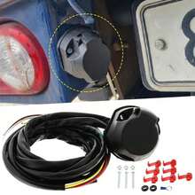 Universal Elektrosatz 7 polig Kabelsatz AHK Anhängerkupplung Anhänger E-Satz Anhängersteckdose Kabelsatz - 1 Satz - Übersicht 8