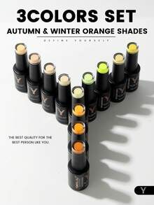 YOKEFELLOW Yellow Orange Gel Nail Polish Set, Spring Summer Vibes Nails Long-Lasting & Highly Pigmented Nail Acrylic Polish Set Soak Off UV/LED For Women Girls Nail Art Salon DIY And As A Gift - Nhiều màu - Xem 6